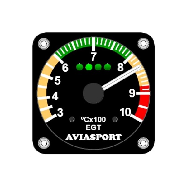 Rotax Engine Instruments Rotax 912Ul / 912Uls EGT Gauge 2-1/4 Inch - 300-1000C | Aircraft Spruce ...