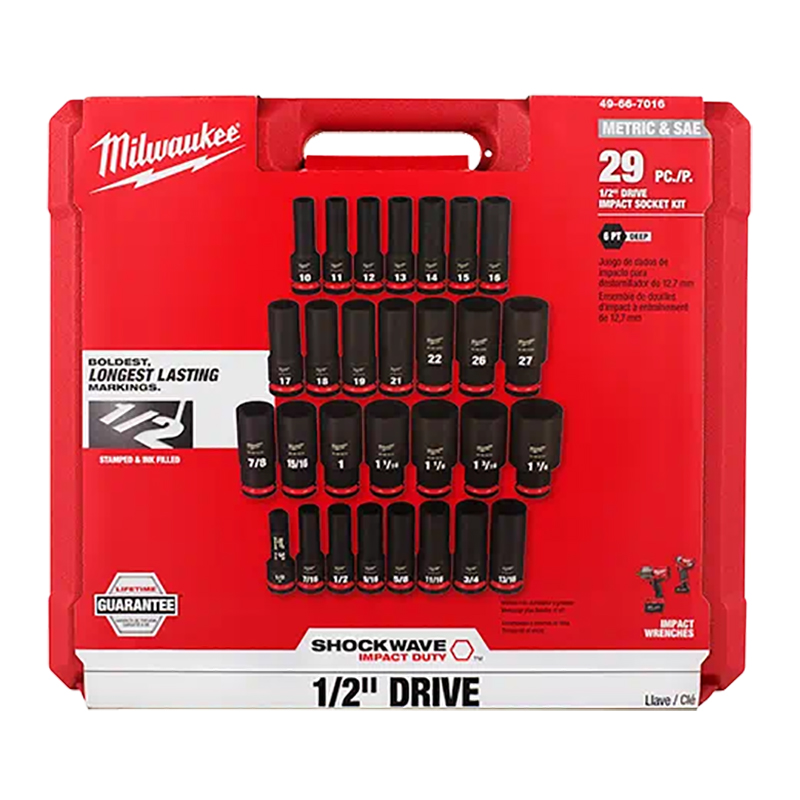 Large impact socket set sales
