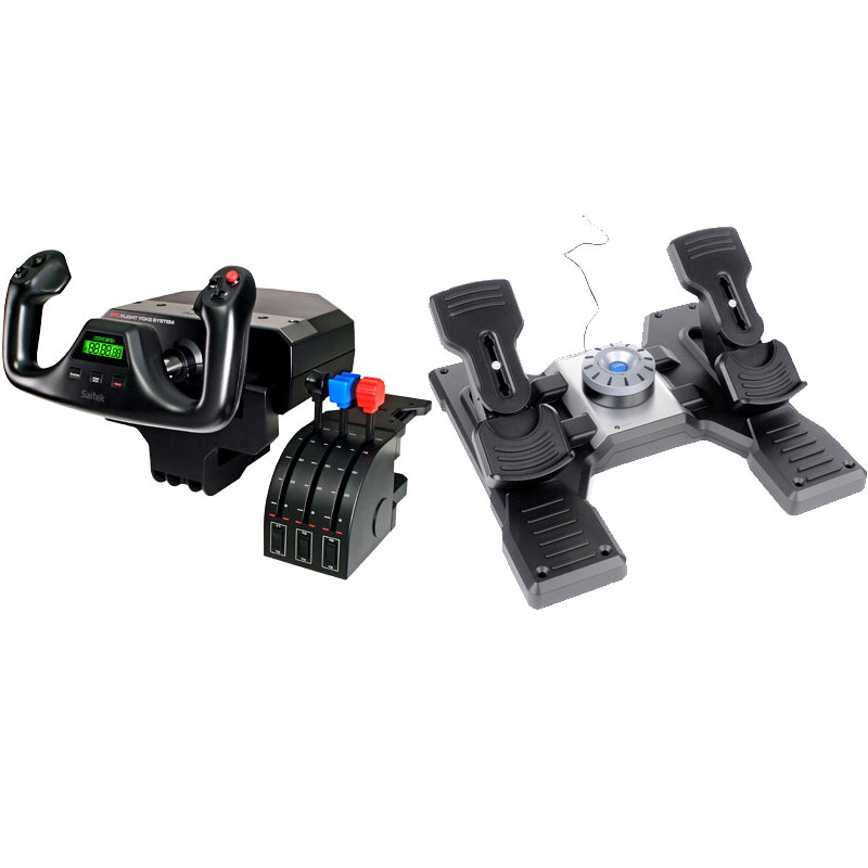Saitek Pro 有意 Flight Yoke Systemフライトシュミレーター