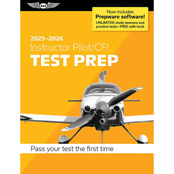 ASA Test Prep 20252026 Instructor Pilot/CFI Test Prep With Prepware