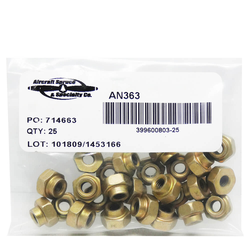 MS21045-08 Nut, Stop (Pack Of 25) | Aircraft Spruce Australia